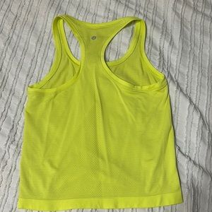 Lululemon Bright Yellow Swiftly Race Length Tank